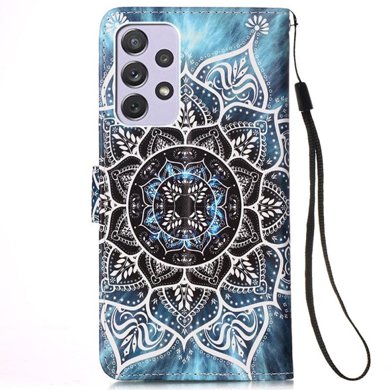 Custodia in pelle Samsung Galaxy A33 5G Mandala Nel Cielo