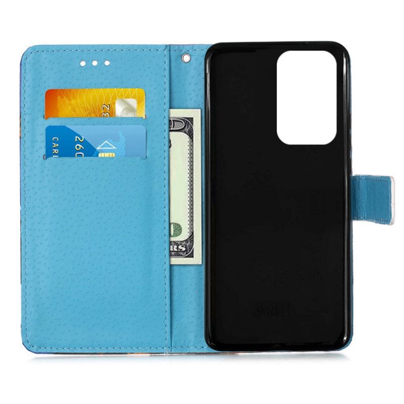 Custodia in pelle Samsung Galaxy A33 5G Mandala Nel Cielo