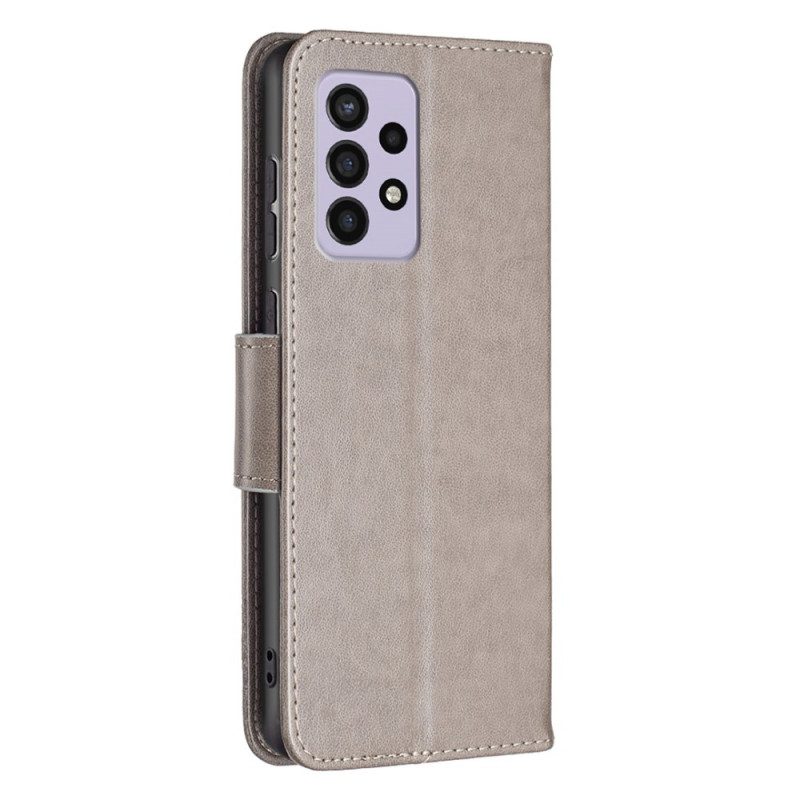 Custodia in pelle Samsung Galaxy A33 5G Perizoma Farfalle