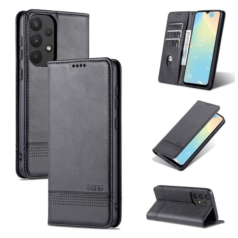 Folio Cover Samsung Galaxy A33 5G Custodia in pelle Azns Ecopelle
