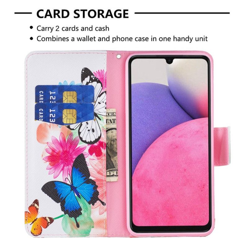 Folio Cover Samsung Galaxy A33 5G Farfalle Superbe