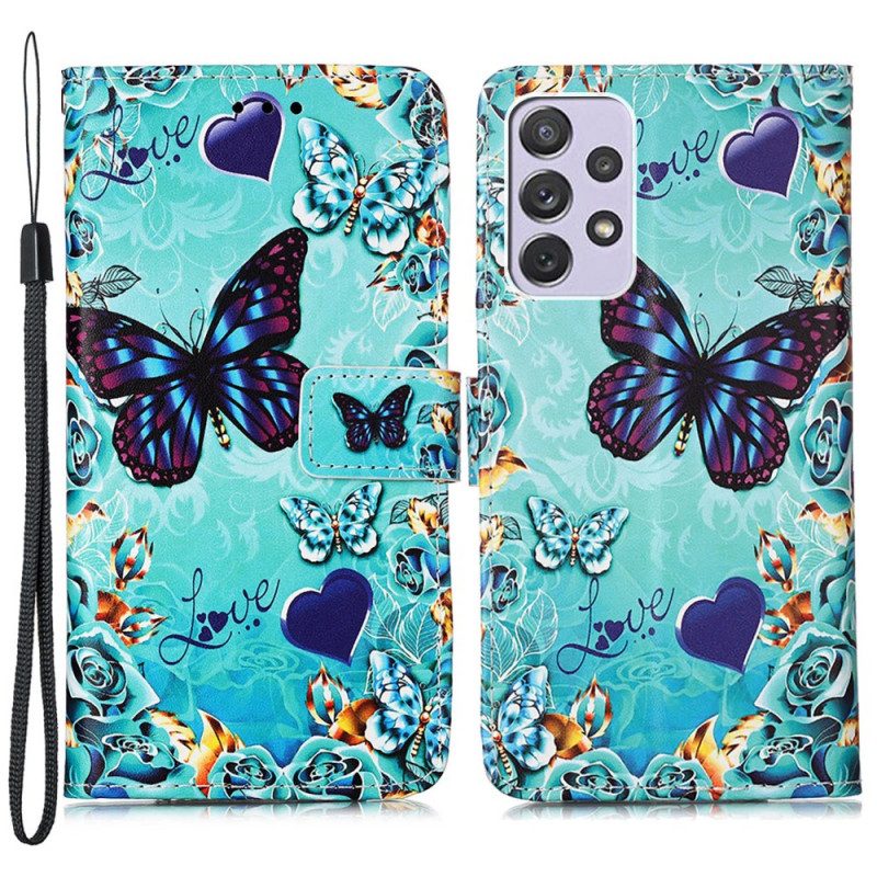 Folio Cover Samsung Galaxy A33 5G Perizoma Farfalle