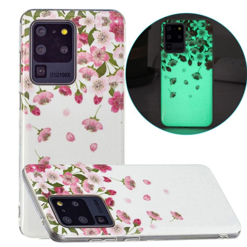 Cover Samsung Galaxy S20 Ultra Fiori Fluorescenti