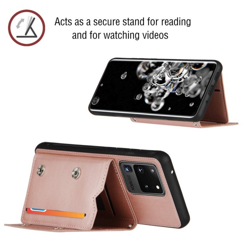 Cover Samsung Galaxy S20 Ultra Portacarte Con Cordino