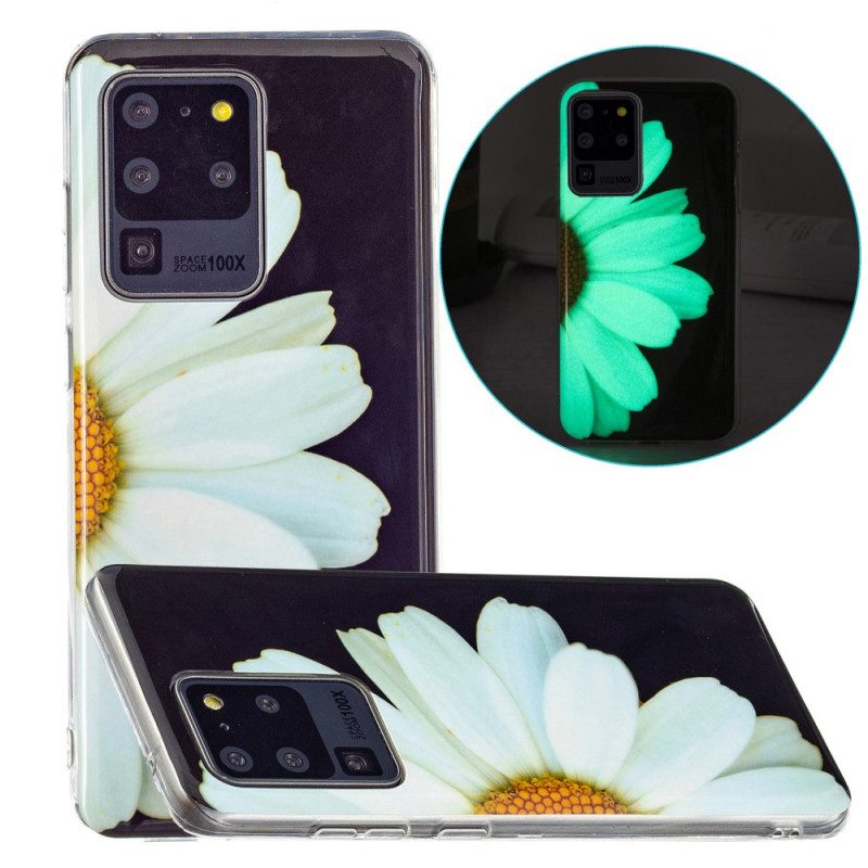 Cover Samsung Galaxy S20 Ultra Serie Di Fiori Fluorescenti