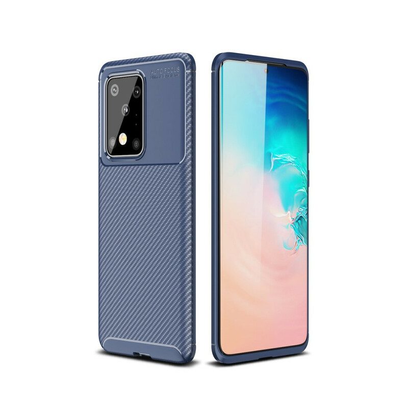Cover Samsung Galaxy S20 Ultra Struttura Flessibile In Fibra Di Carbonio