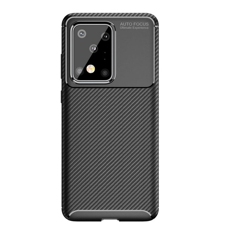 Cover Samsung Galaxy S20 Ultra Struttura Flessibile In Fibra Di Carbonio