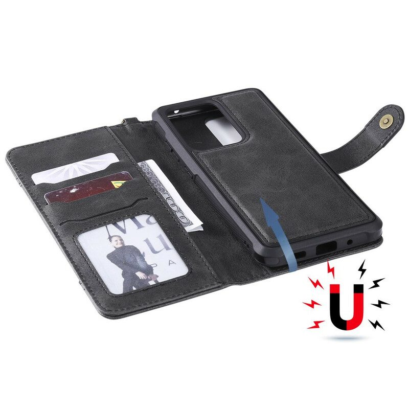 Custodia A Portafoglio Samsung Galaxy S20 Ultra Portacarte Integrato Esterno