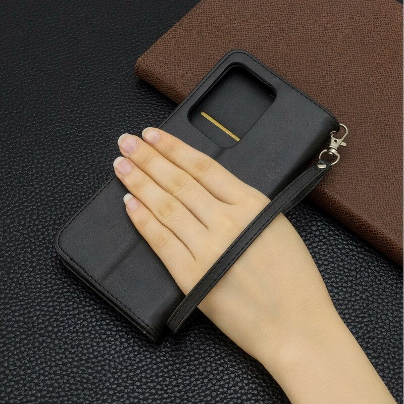 Custodia in pelle Samsung Galaxy S20 Ultra Folio Cover Lembo Liscio Obliquo