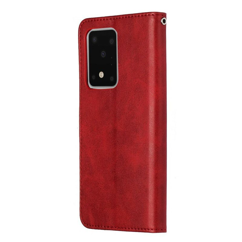 Custodia in pelle Samsung Galaxy S20 Ultra Portamonete D'epoca