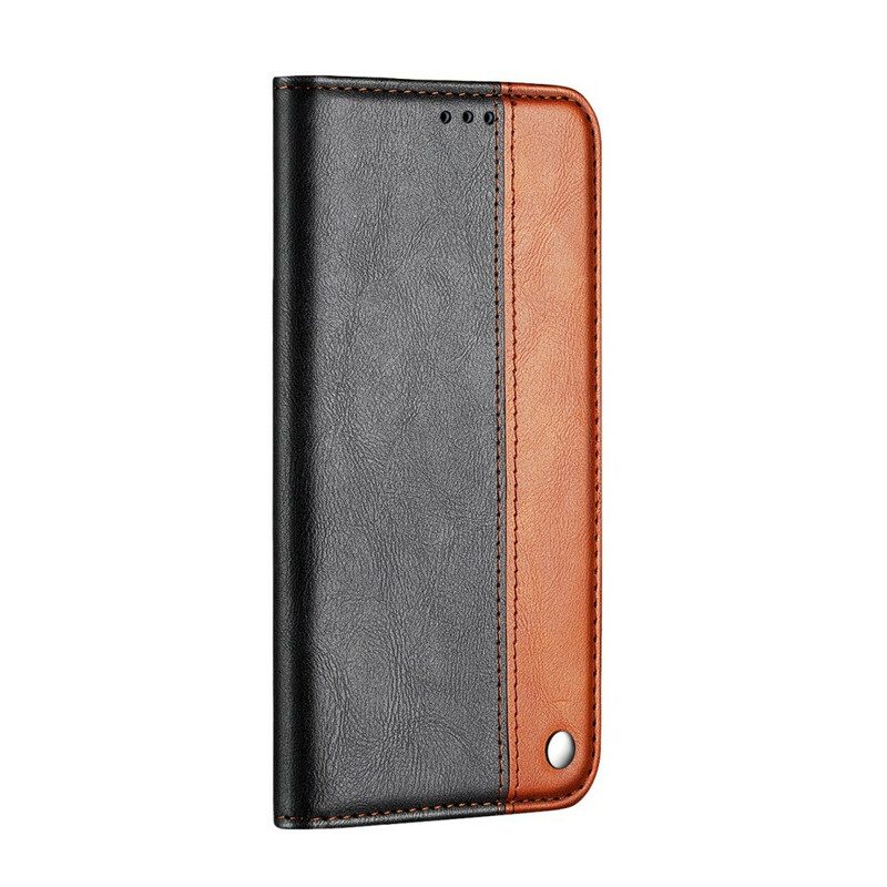 Folio Cover Samsung Galaxy S20 Ultra Custodia in pelle Effetto Pelle Bicolore
