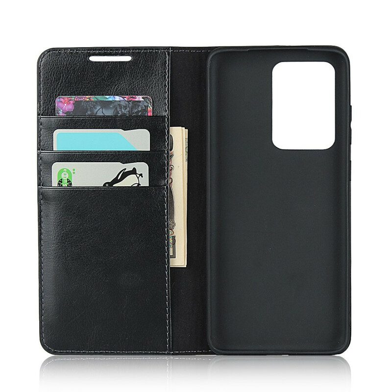 Folio Cover Samsung Galaxy S20 Ultra Custodia in pelle Pelle Vera