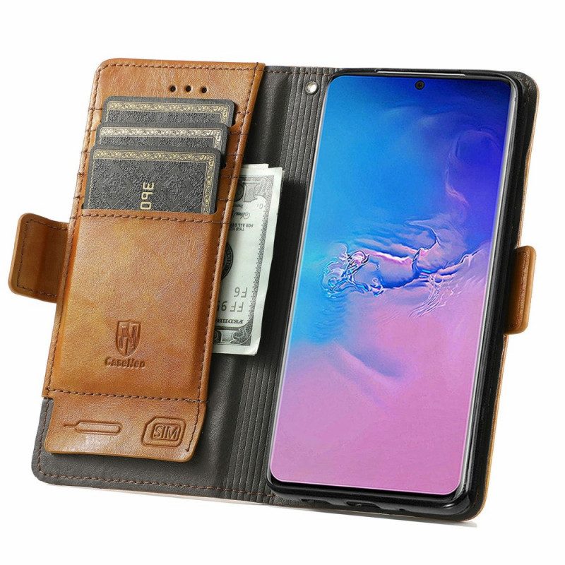 Folio Cover Samsung Galaxy S20 Ultra Doppia Chiusura Bicolore