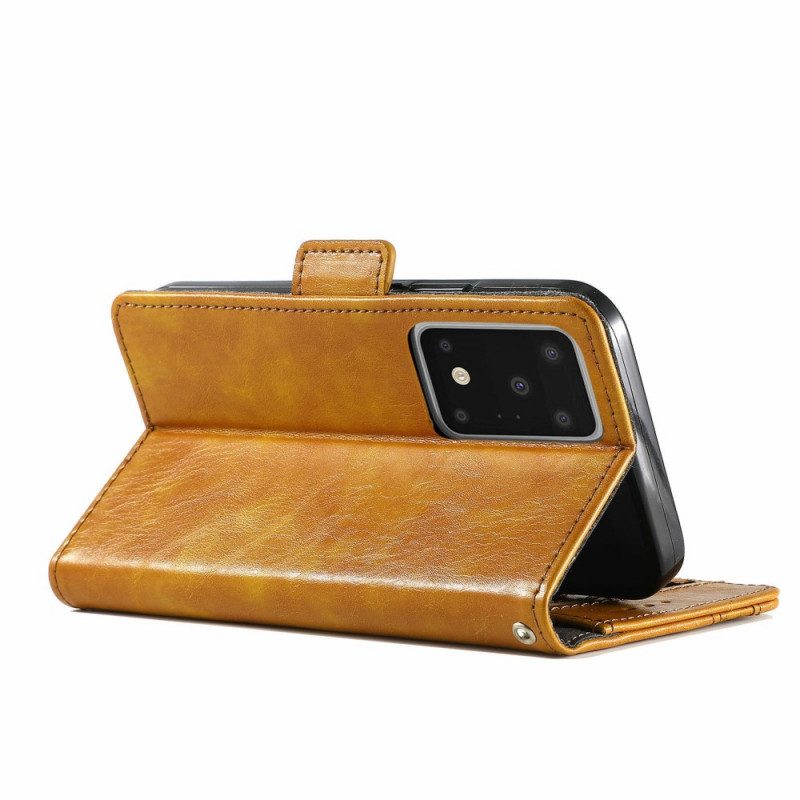 Folio Cover Samsung Galaxy S20 Ultra Doppia Chiusura Bicolore