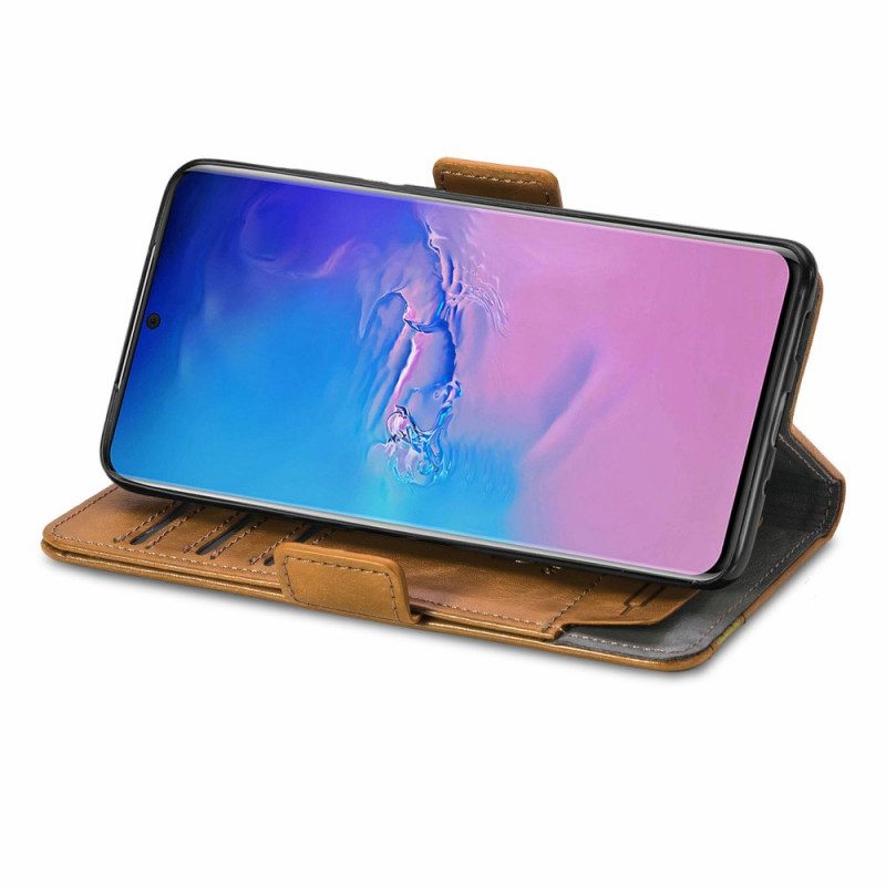 Folio Cover Samsung Galaxy S20 Ultra Doppia Chiusura Bicolore