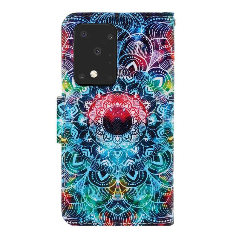Folio Cover Samsung Galaxy S20 Ultra Mandala Con Spalline Vistose