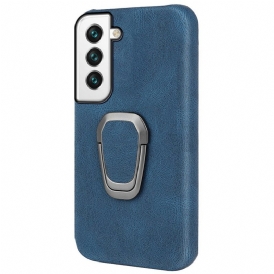 Cover Samsung Galaxy S22 5G Anello-supporto Effetto Pelle Nuovi Colori