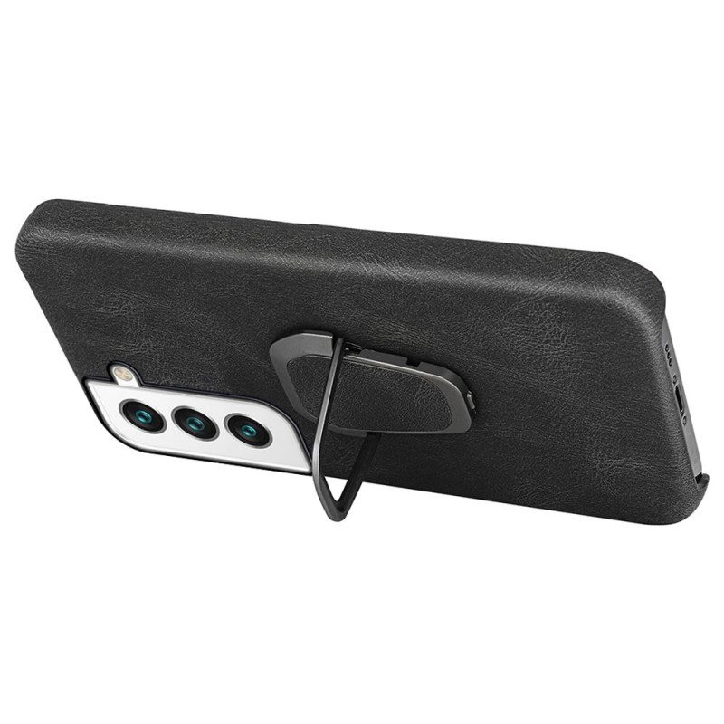 Cover Samsung Galaxy S22 5G Anello-supporto Effetto Pelle Nuovi Colori