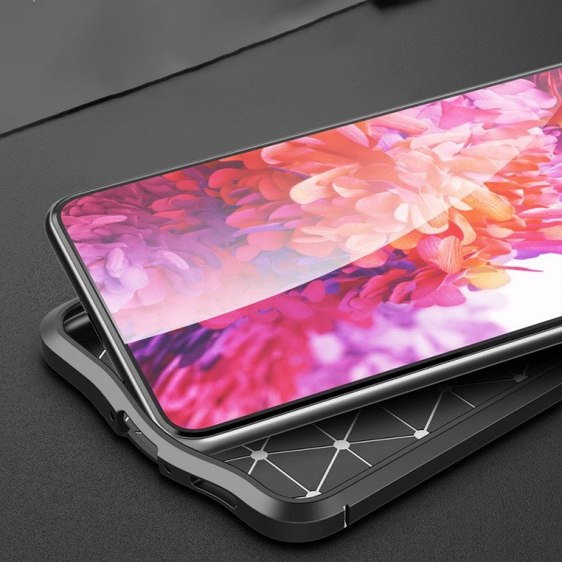 Cover Samsung Galaxy S22 5G Doppia Linea Litchi Effetto Pelle