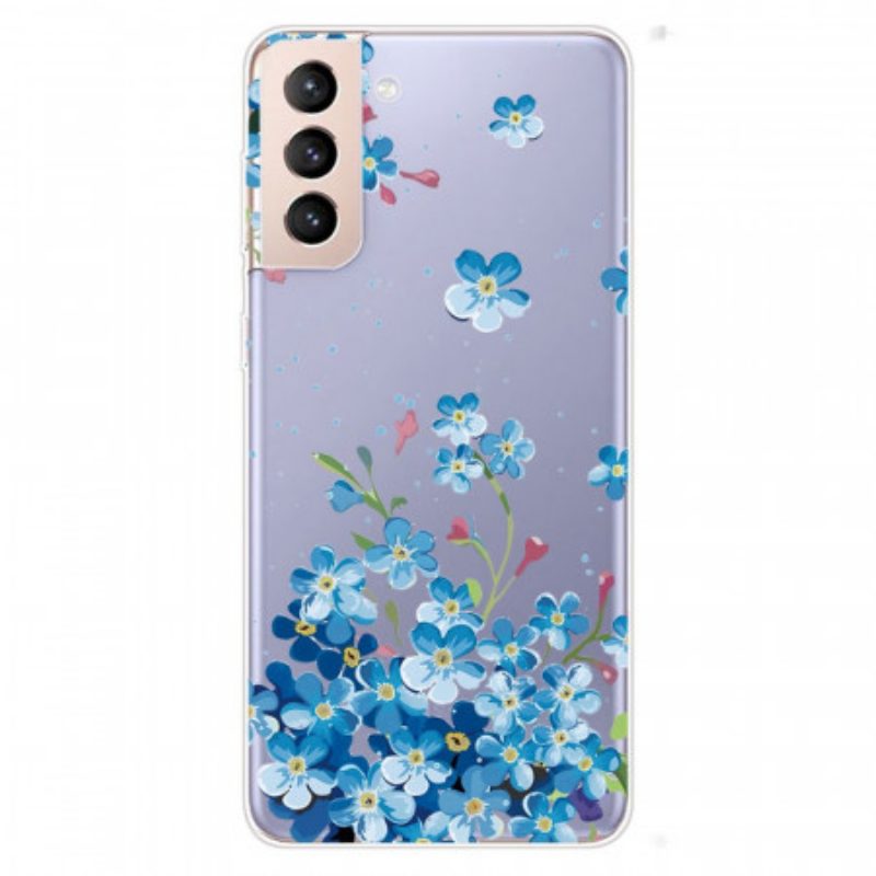Cover Samsung Galaxy S22 5G Fiori Blu
