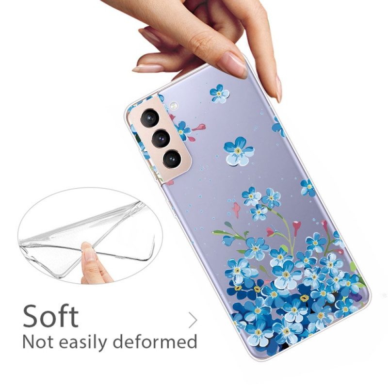 Cover Samsung Galaxy S22 5G Fiori Blu