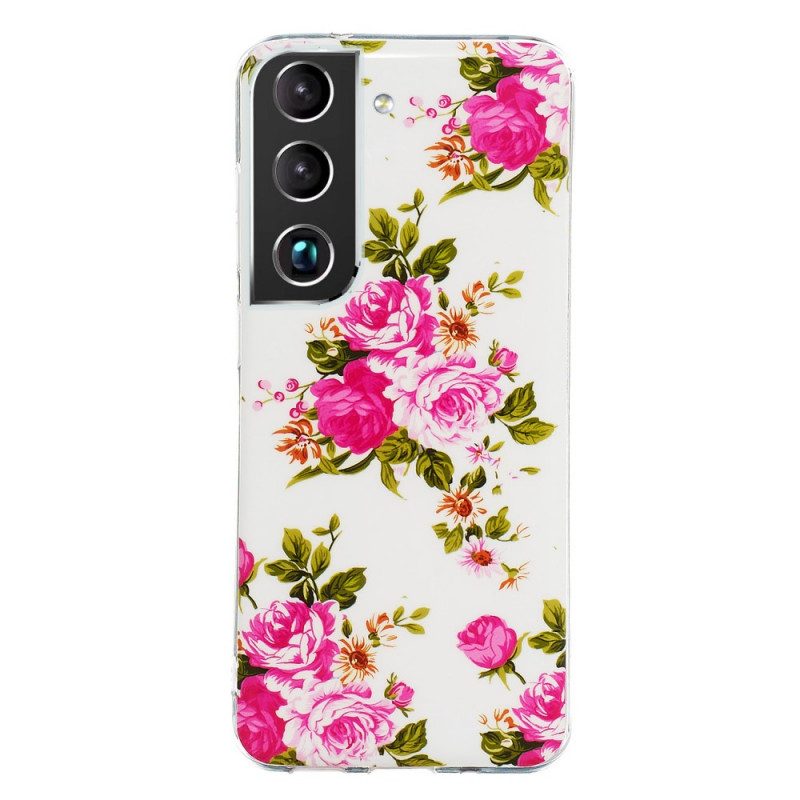 Cover Samsung Galaxy S22 5G Fiori Liberty Fluorescenti