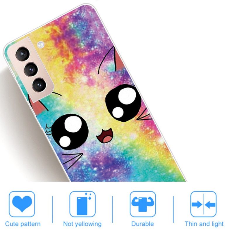 Cover Samsung Galaxy S22 5G Gatto Dei Cartoni Animati