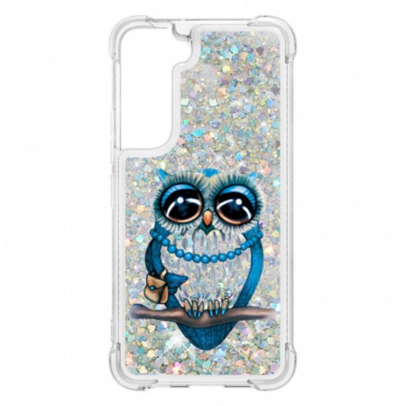 Cover Samsung Galaxy S22 5G Miss Owl Paillettes