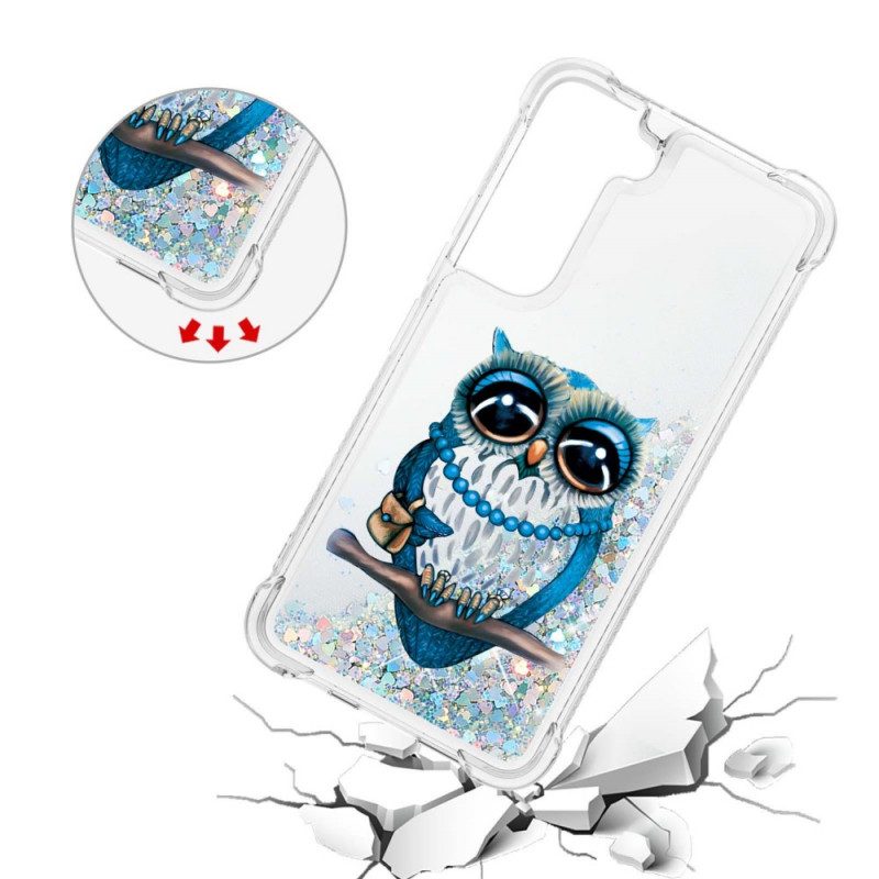 Cover Samsung Galaxy S22 5G Miss Owl Paillettes