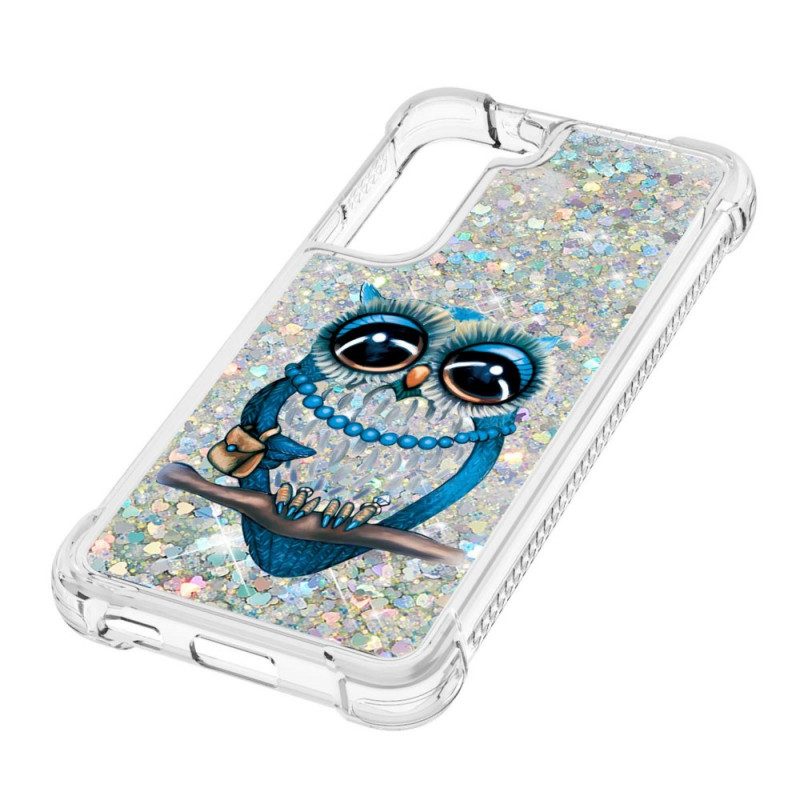 Cover Samsung Galaxy S22 5G Miss Owl Paillettes