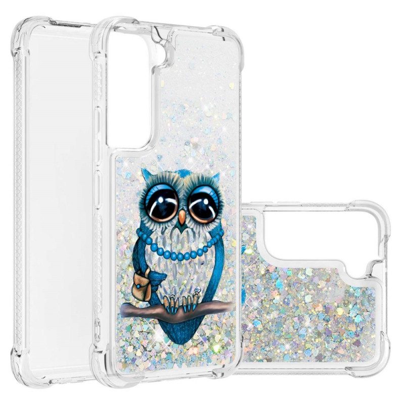 Cover Samsung Galaxy S22 5G Miss Owl Paillettes