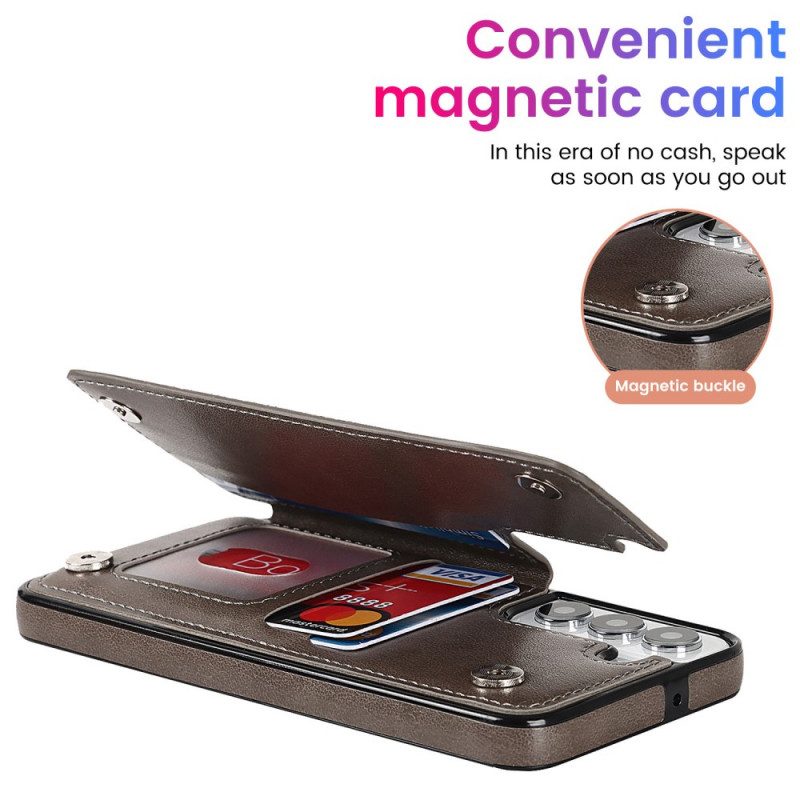 Cover Samsung Galaxy S22 5G Portacarte Con Stampa Mandala