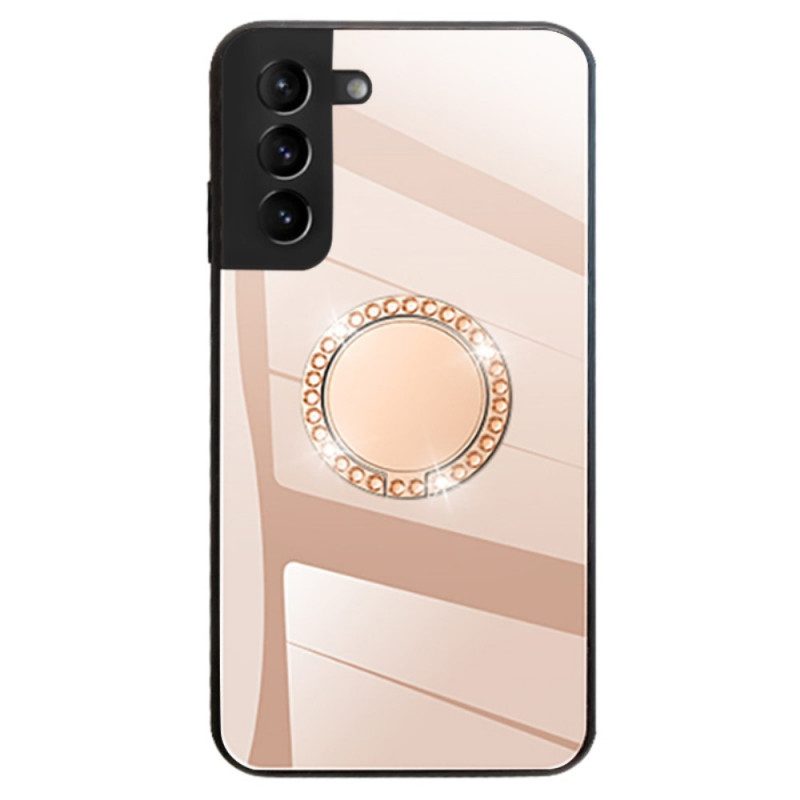 Cover Samsung Galaxy S22 5G Specchio Con Anello Rotante
