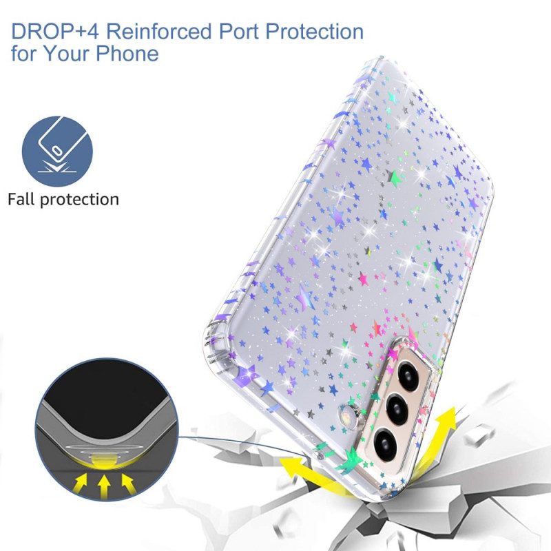 Cover Samsung Galaxy S22 5G Stelle Flessibili In Silicone
