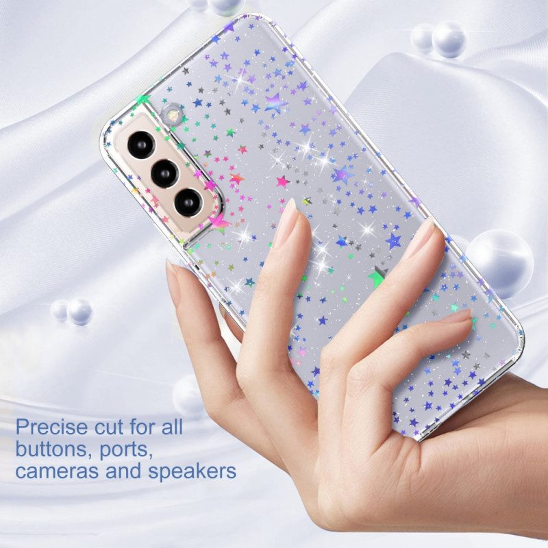 Cover Samsung Galaxy S22 5G Stelle Flessibili In Silicone