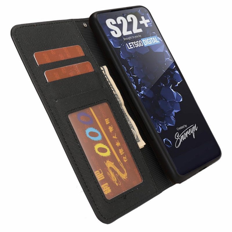 Cover Samsung Galaxy S22 5G Tessuto Con Staccabile