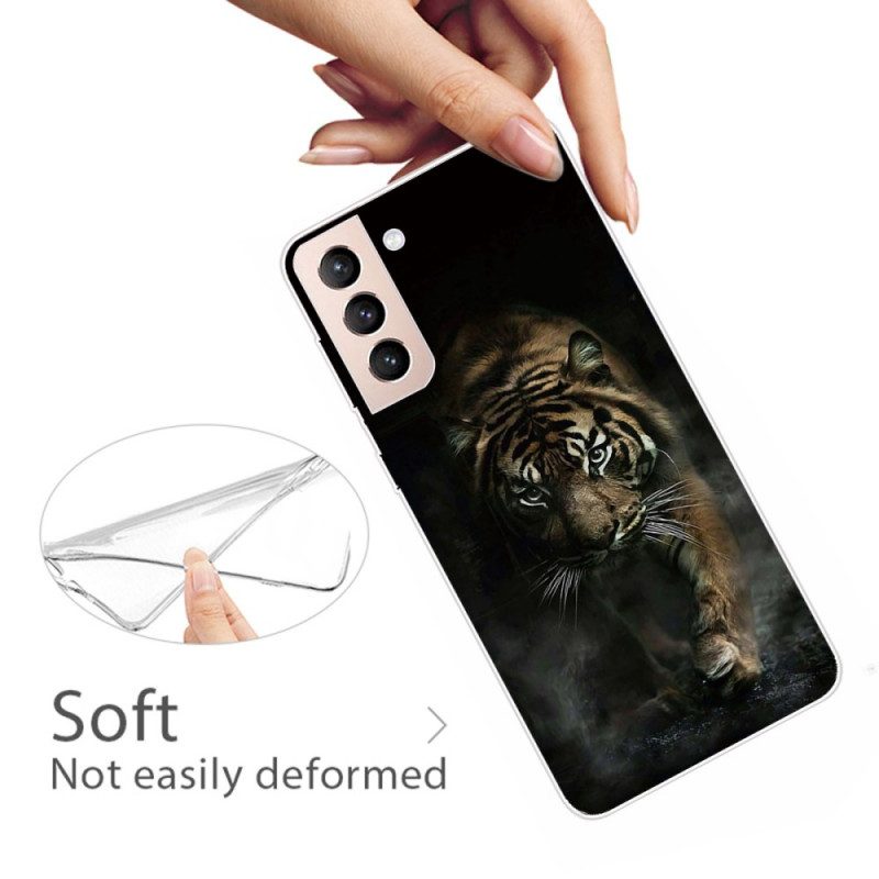 Cover Samsung Galaxy S22 5G Tigre Flessibile