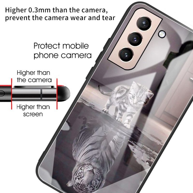 Cover Samsung Galaxy S22 5G Vetro Temperato Ernest La Tigre