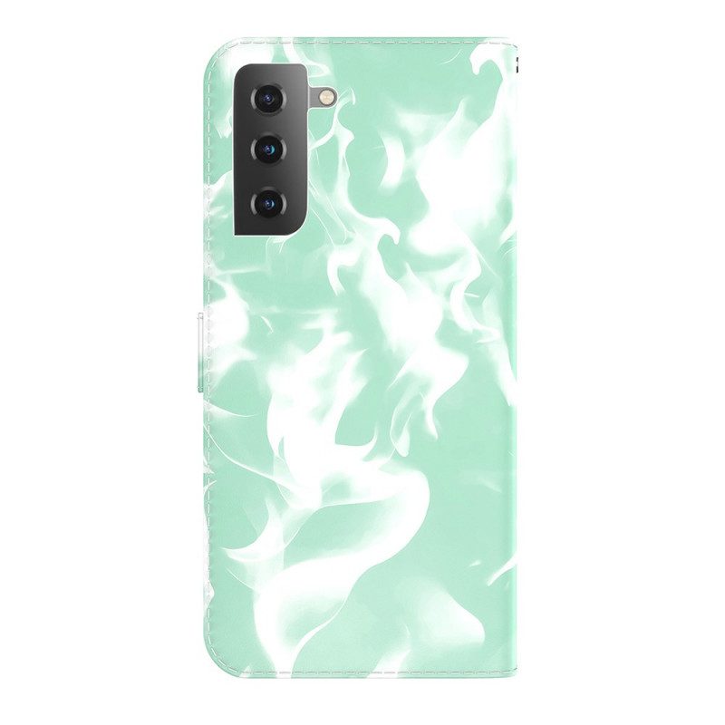 Custodia A Portafoglio Samsung Galaxy S22 5G Modello Astratto