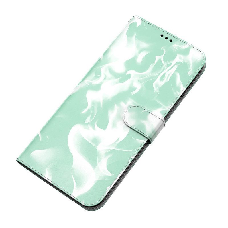 Custodia A Portafoglio Samsung Galaxy S22 5G Modello Astratto