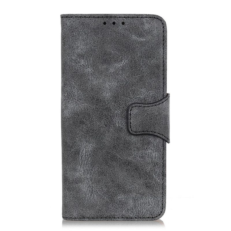 Folio Cover Samsung Galaxy S22 5G Crosta D'epoca In Pelle