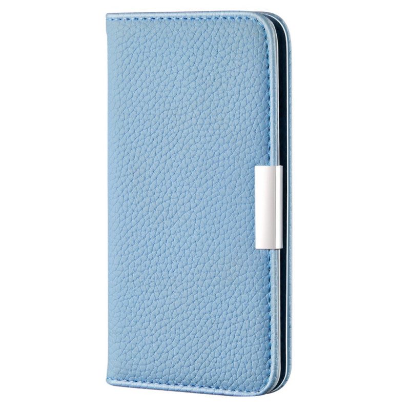 Folio Cover Samsung Galaxy S22 5G Custodia in pelle Ecopelle Litchi Ultra Chic