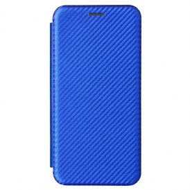 Folio Cover Samsung Galaxy S22 5G Custodia in pelle Fibra Di Carbonio