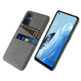 Cover Oppo Reno 8 Lite Panno Porta Carte