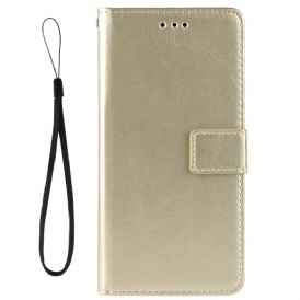 Folio Cover Oppo Reno 8 Lite Cinturino Appariscente In Ecopelle