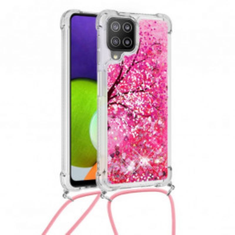 Cover Samsung Galaxy A22 Albero Con Coulisse Di Paillettes