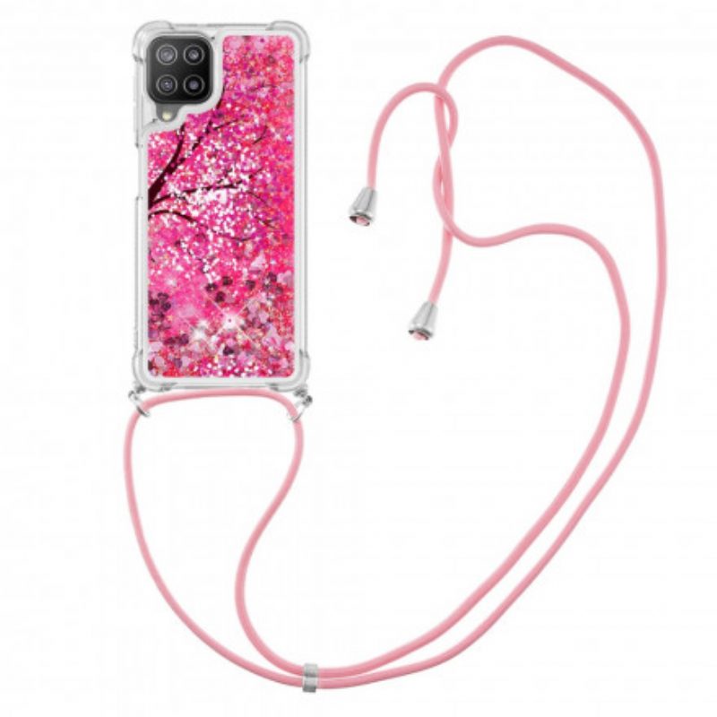 Cover Samsung Galaxy A22 Albero Con Coulisse Di Paillettes