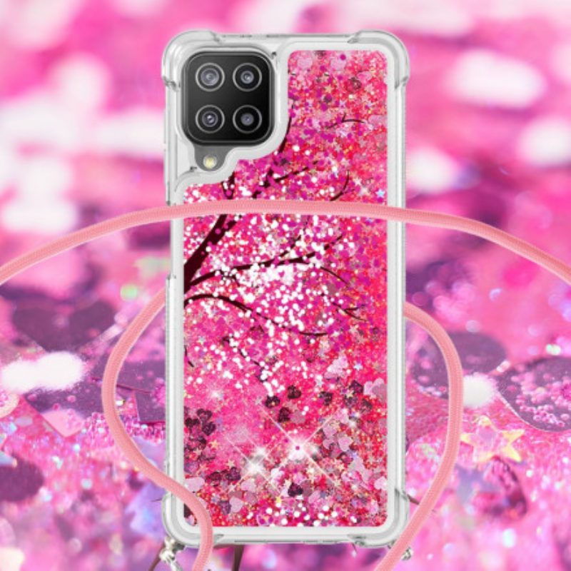 Cover Samsung Galaxy A22 Albero Con Coulisse Di Paillettes