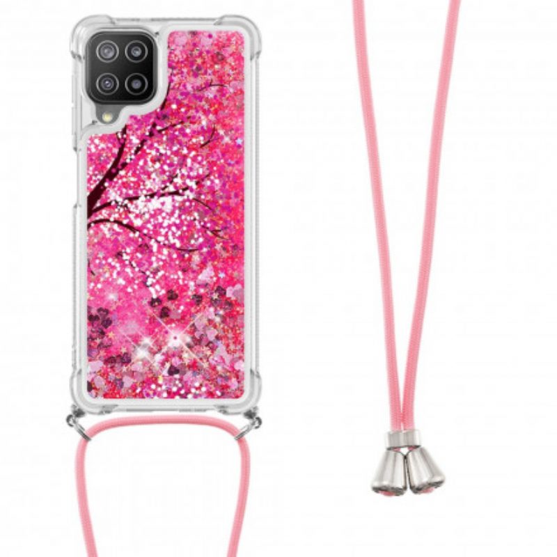 Cover Samsung Galaxy A22 Albero Con Coulisse Di Paillettes