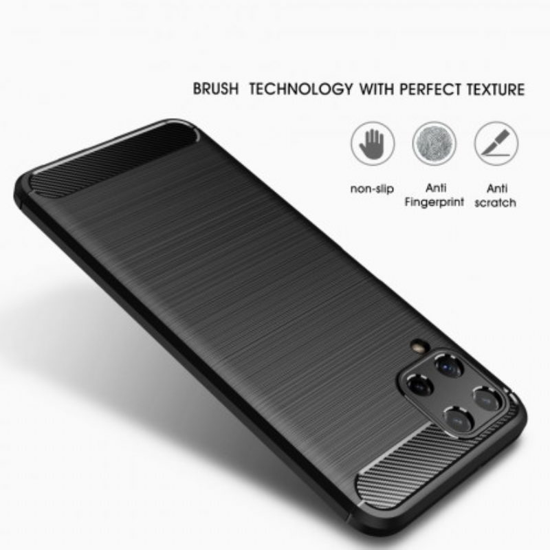 Cover Samsung Galaxy A22 Fibra Di Carbonio Spazzolata